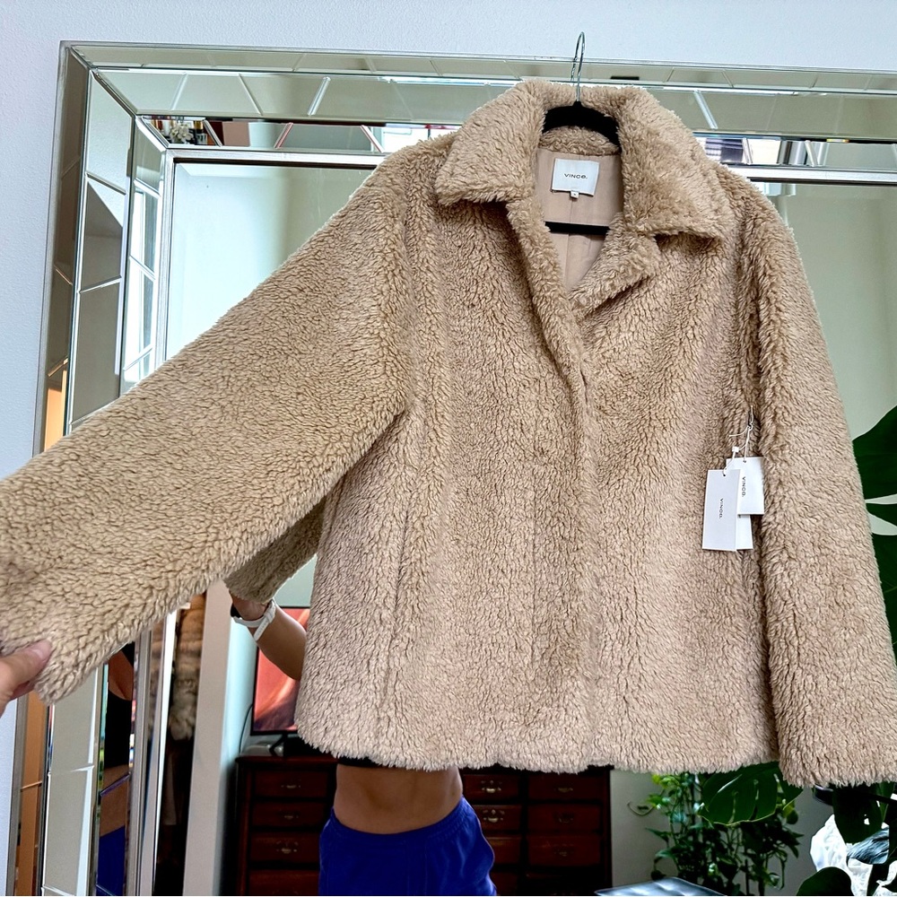 NWT - Vince Teddy Shearling Jacket - Picture 3 of 14